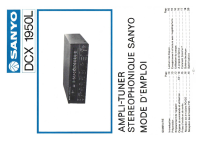 Sanyo DCX-1950L - Owners Manual 